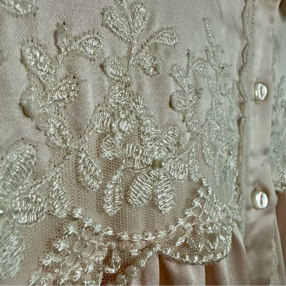 Vintage Oscar de la Renta Pink Label Large L Nightgown House Dress - Picture 12 of 13